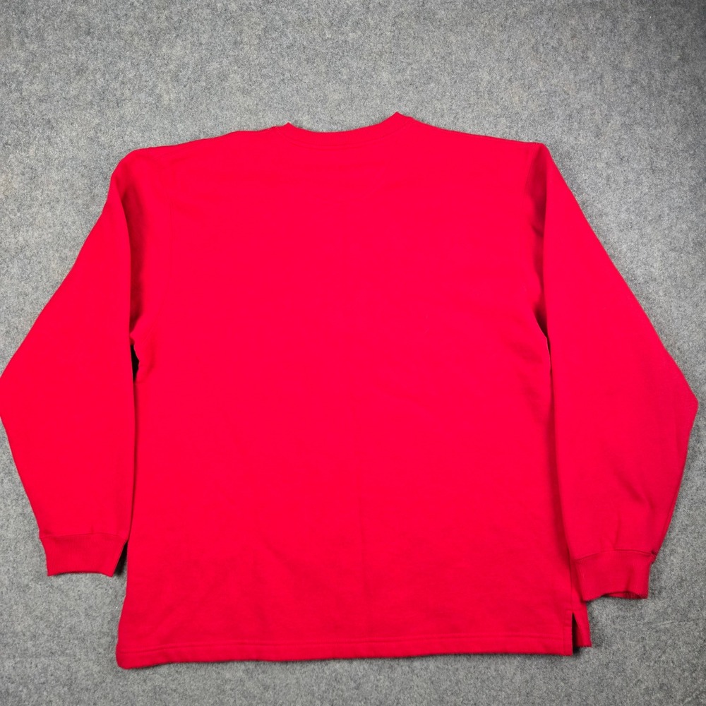 Vintage Marlboro Crewneck Sweatshirt Mens XL Red Blank Heavyweight 90s Y2K - Picture 9 of 14